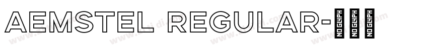 aemstel regular字体转换